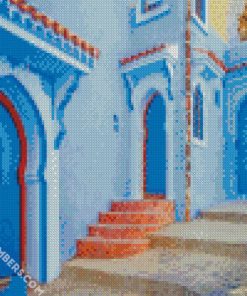 chefchaouen morocco Streets diamond paintings