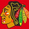 Chicago Blackhawks Logo Paint by numbers