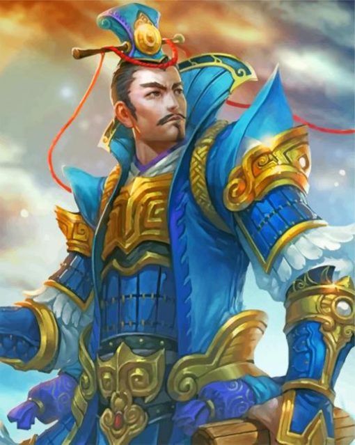 Chinese Warrior paint by numbers
