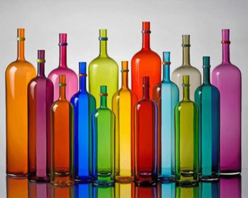 Colorful Bottles paint by numbers