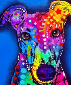Colorful Greyhound paint by numbers