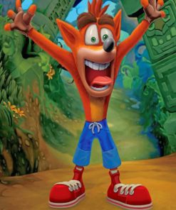 Crazy Crash Bandicoot Paint by numbers