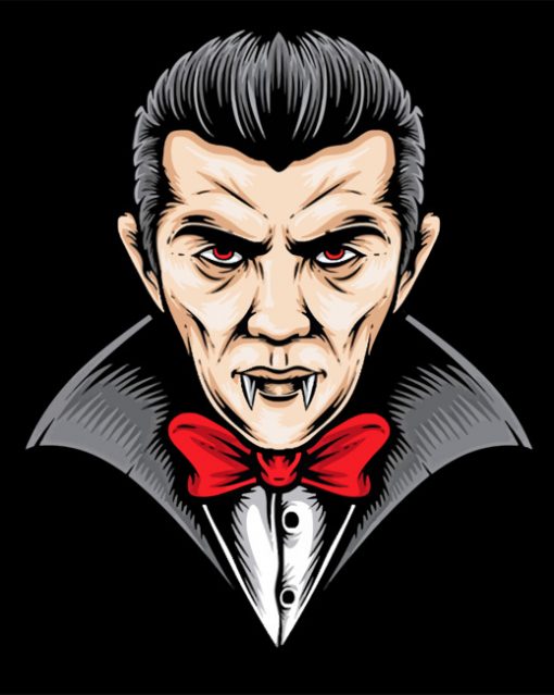 Dracula Illustration paint by numbers