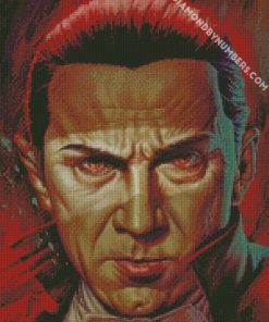 dracula with red eyes diamond painting