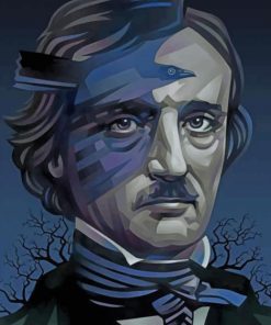 Edgar Allan Poe IllustrationEdgar Allan Poe Illustration Paint bby numbers