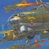 Flying Fortress paint by numbers