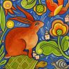 Folk Animals paint by numbers