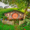 Hobbit Hole New Zealand paint by numbers