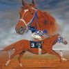 Horse Race Illustration Paint by numbers