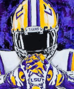 Lsu Football Paint by numbers