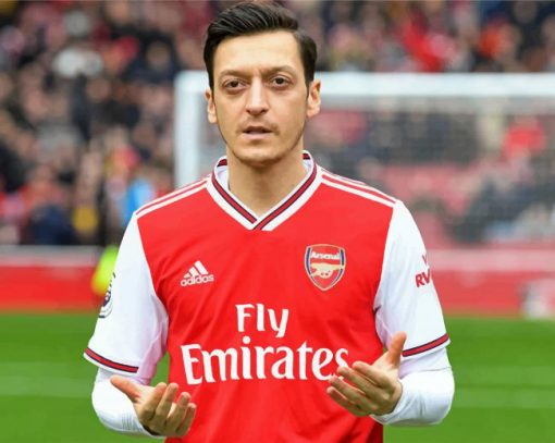 Mesut Ozil Arsenal Paint by numbers