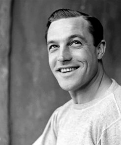 Monochrome Gene Kelly paint by numbers