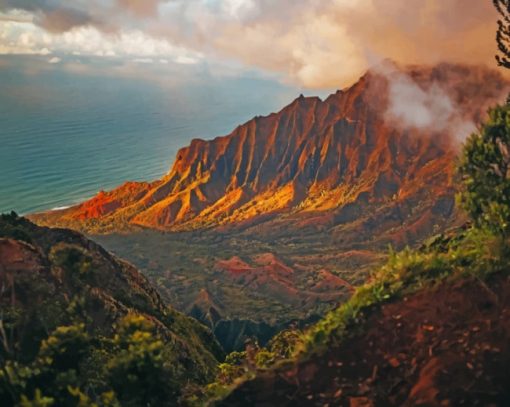 Na Pali Coast State Park paint by numbers