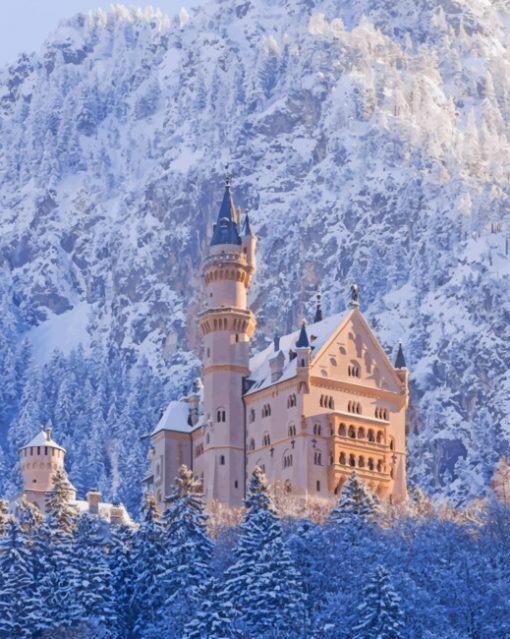 Neuschwanstein Castle paint by numbers