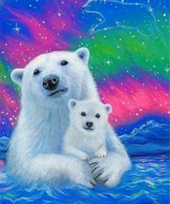 Polar Bear Paint by numbers