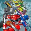 Power Rangers Illustration paint by numbers