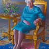 Beautiful Queen Elizabeth Piant by numbers