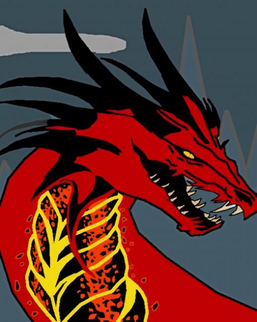 Red Dragon Paint by numbers