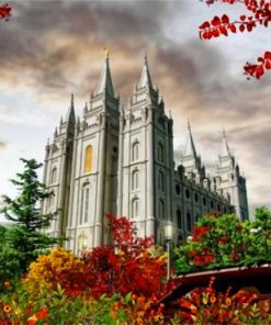 Salt Lake Temple paint by numbers