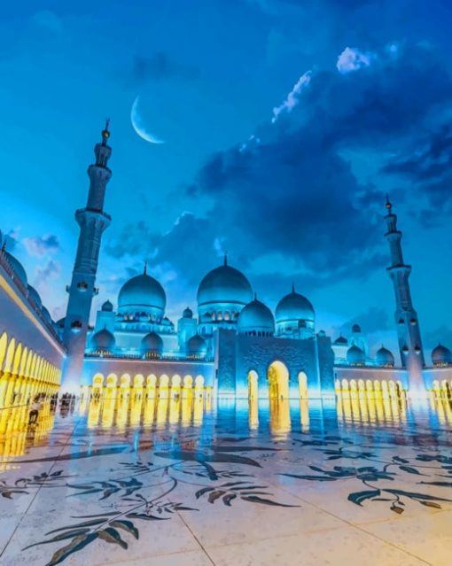 Sheikh Zayed Mosque paint by numbers