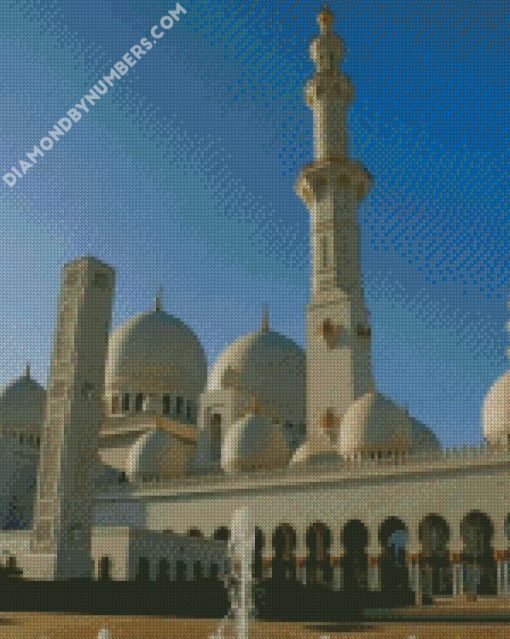 sheikh zayed grand mosque Abu Dhabi diamond paintings
