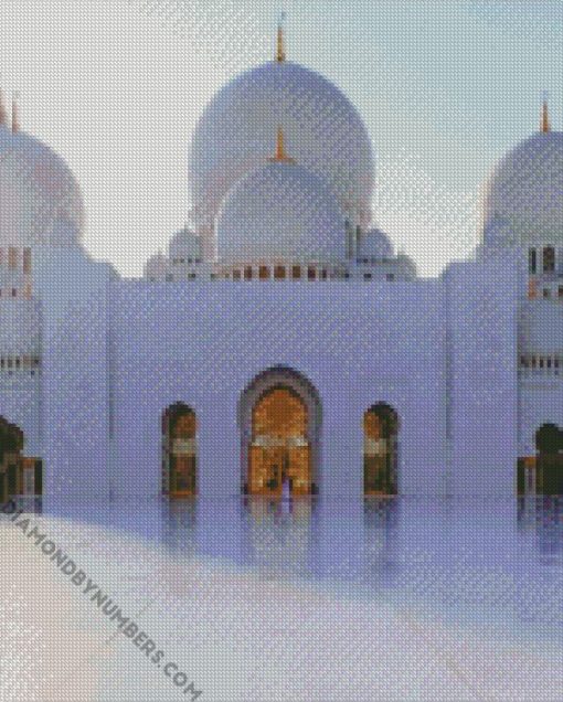 sheikh zayed grand mosque center diamond painting
