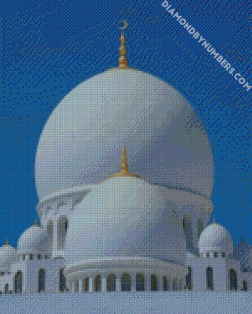 sheikh zayed grand mosque diamond painting