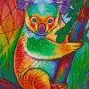 Artistic Colorful Koala paint by numbers