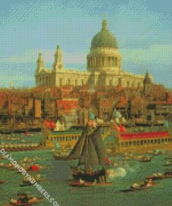Canaletto The Thames from Somerset House diamond painting