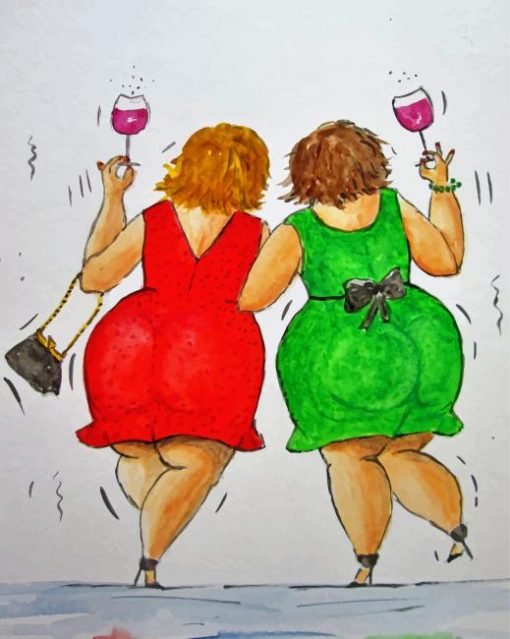 Fat-Ladies-Friends-paint-by-numbers