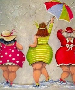Fat-Women-Friends-paint-by-number