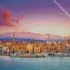 Old Venetian Harbour crete diamond painting
