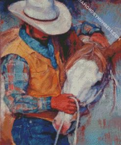 abstract cowboy diamond paintings