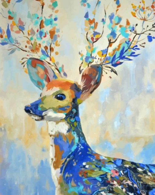 abstract-deer-paint-by-number