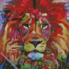 abstract lion animal diamond paintings