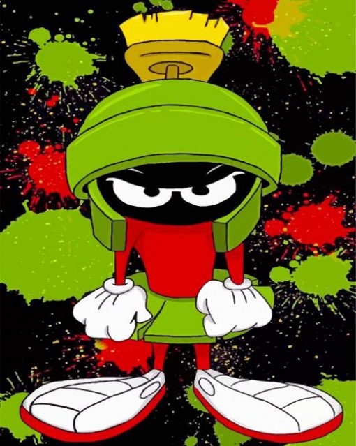 Aesthetic Marvin The Martian paint by numbers