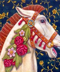 aesthetic-white-horse-paint-by-numbers