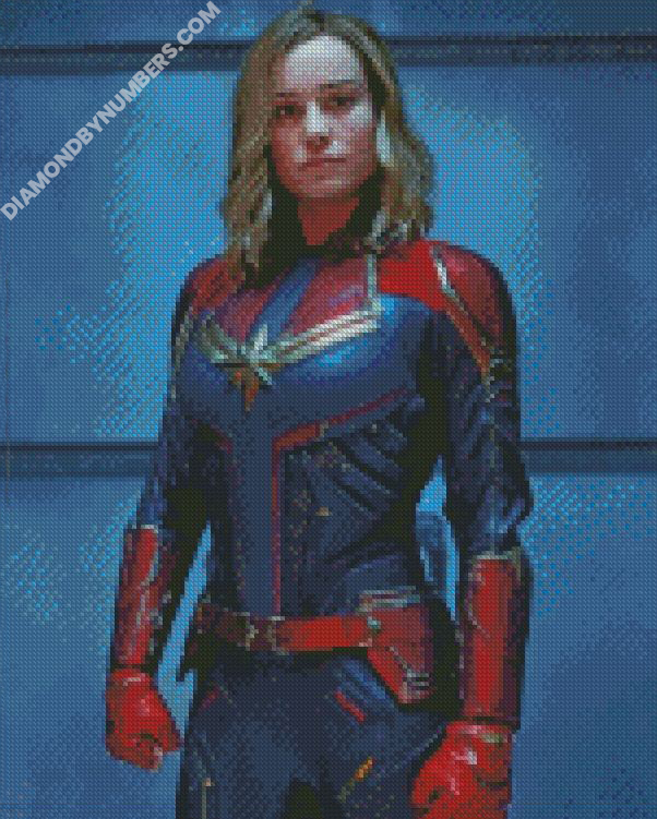 Captain Marvel Woman - 5D Diamond Painting - DiamondByNumbers