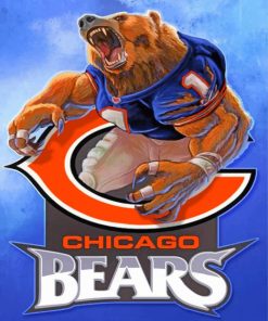 Chicago Bears paint by numbers