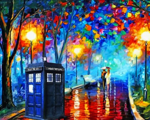 colorful-view-with-tardis-paint-by-number