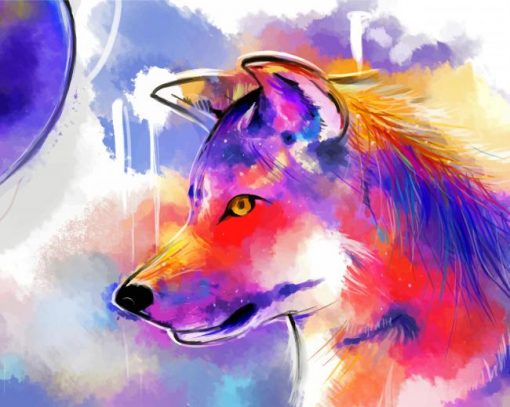 colorful-wolf-paint-by-number