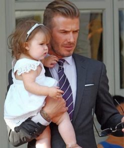 david-beckham-and-his-daughetr-paint-by-number