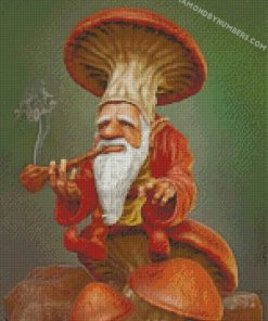 dwarf smoking diamond painting