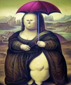 fat-mona-lisa-holding-an-umbrella-paint-by-numbers