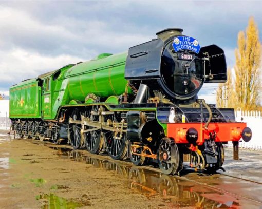 flying-scotsman-train-paint-by-number
