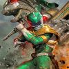 green-power-rangers-illustration-paint-by-number