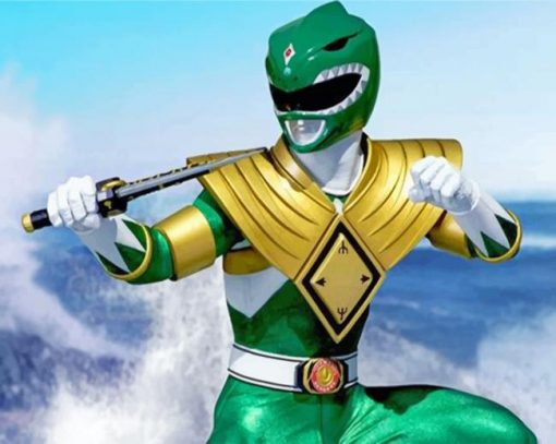 green-power-rangers-paint-by-numbers