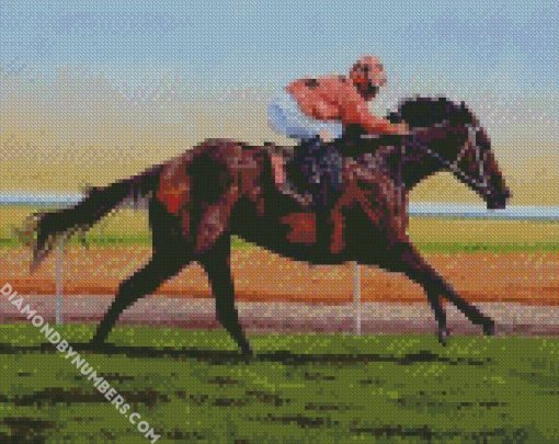 horse race diamond painting