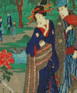 japanese people by hokusai diamond painting