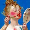 little-girl-doing-make-up-norman-rockwell-paint-by-number